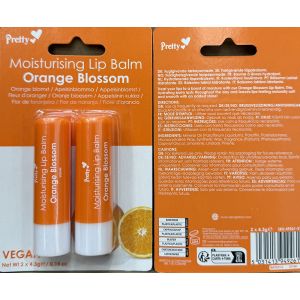 Pretty Moisturising Lip Balm Twin Pack - Orange Blossom 24/48