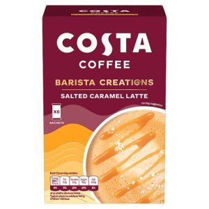 Costa Salted Caramel Latte Sachets 6X17G