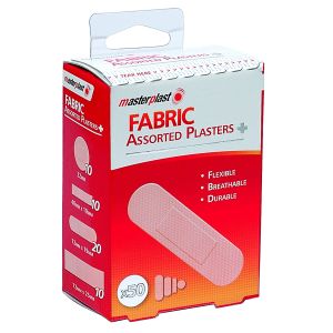 Masterplast Asst Fabric Plasters 50Pk