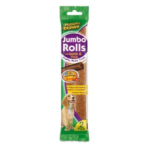 Munch & Crunch Jumbo Rolls With Lamb&Rice 2Pk