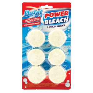 Duzzit Power Bleach Toilet Block 6pk
