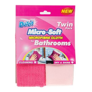 Duzzit Micro-Soft Bathroom Cloth 2Pk