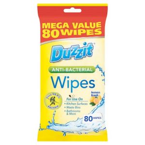 Duzzit Anti-Bacterial Wipes 80pk
