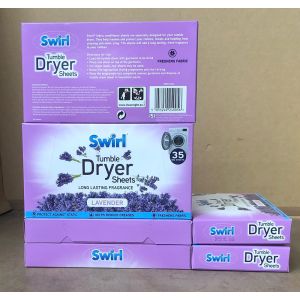 Swirl Laundry Sheets Lavender 35Pk
