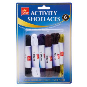 Activity Shoelaces 6Pk