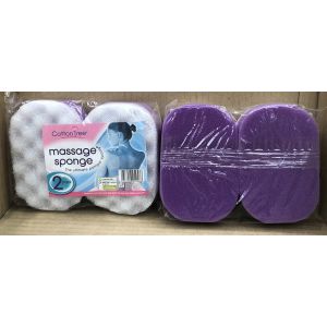 Cotton Tree Massage Sponge 2Pk