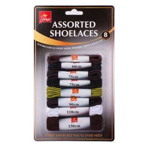 Assorted Shoe Laces 8Pk