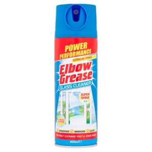 Elbow Grease Glass Cleaner Aerosol 400Ml