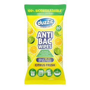 Duzzit Biod Anti Bac Wipes Citrus Fresh 60pk