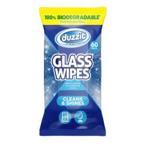 Duzzit Biod Glass Wipes 60Pk