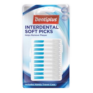 Dentiplus Interdental Soft Picks Metal Free 40Pk