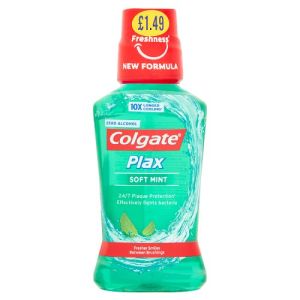 Colgate M/Wash Plax 250ml Soft Mint £1.49
