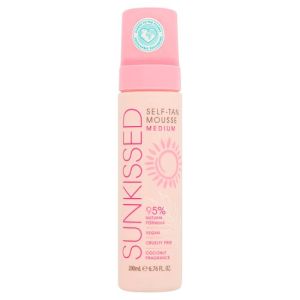 Sunkissed Self Tan Mousse 200ml Medium 