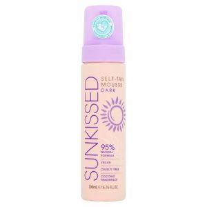 Sunkissed Self Tan Mousse 200ml Dark 