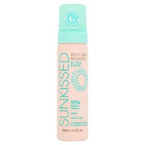 Sunkissed Self Tan Mousse 200ml Ultra Dark 
