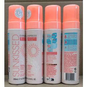 Sunkissed Self Tan Mousse 200ml Express 1 Hour 
