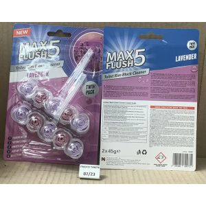 Max Flush 5 Twin Pack 2X45G - Lavender