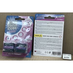 Max Flush Cube Lavender Twin Pack 2x50g