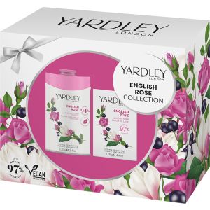 Yardley 2025 English Rose Body Powder & Soap Set