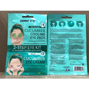 DermaV10 Cucumber Cooling Eye Pads (12x4)
