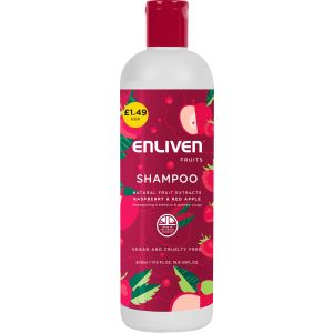 Enliven Naturals Shampoo Raspberry & Apple 500ml PMP £1.49
