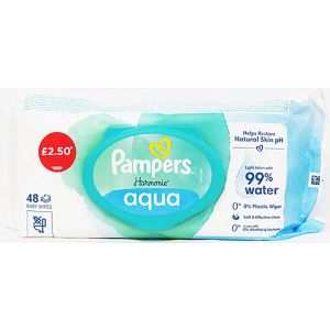 Pampers Harmonie Aqua Baby Wipes Pmp £2.50 Baby Wipes 48