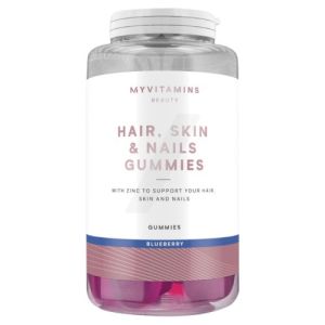 Myvitamins Hair Skin and Nails Gummies, Blueberry, 60 Gummies