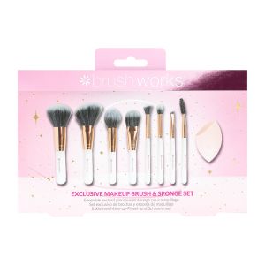 Brushworks Exclusive Makeup Brush and Sponge Set 