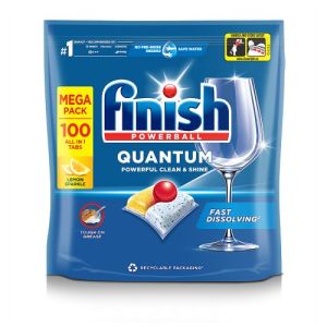 Finish Quantum Dishwasher Tablets 100s All in 1 Lemon