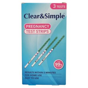Clear & Simple Pregnancy Test Strips 3 Tests