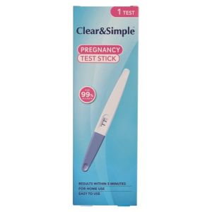 Clear & Simple Pregnancy Test  Stick 1 Pcs