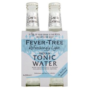 Fever Tree Light Indian Tonic Water 4 X 200Ml