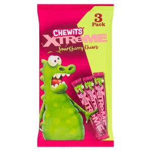 Chewits Xtreme Cherry Stick 3pk Multipack