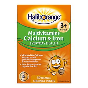 Haliborange Multivitamin Calcium & Iron Tablets 30