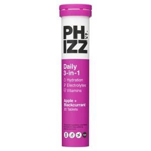 Phizz 3-In-1 Hydrate  Effervescent Tabs 20s Apple & Blackcurrent