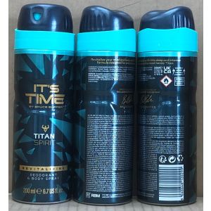 It's Time 200ml Deo Bodyspray Titan Spirit