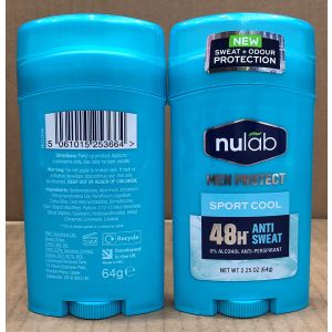 Nulab Mens Antiperspirant Stick 64g Sport Cool