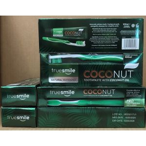Truesmile Toothpaste + T/Brush Coconut 100Ml