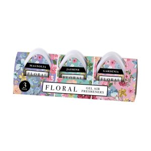 Floral Gel Air Freshener Mini 3Pk    