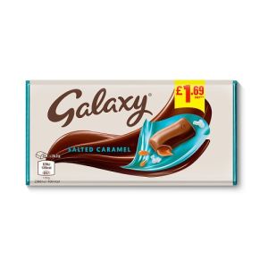 Galaxy Large Block Pmp £1.69 Salted Caramel 100G