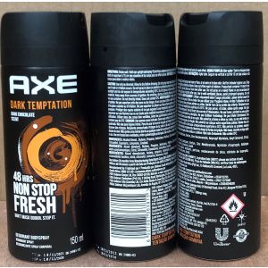 Axe Deo Spray 150ml Dark Temptation (12x6) (Only for sale in Africa and Asia)