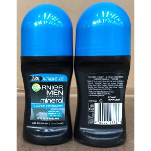 Garnier Roll On 50ml For Men Xtreme Ice (8x6)