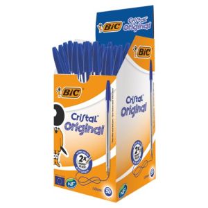 Bic Cristal Pens Medium Box50 Blue 1