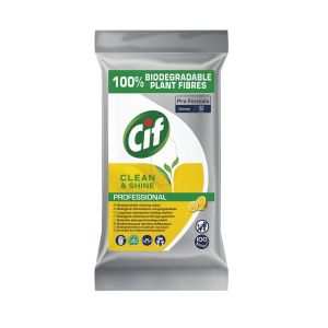 Cif Pro Formula Multi Purpose Wipes 100pk Clean & Shine
