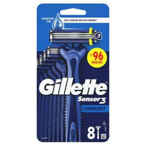 Gillette Sensor 3 Smooth Disposables 8Ct