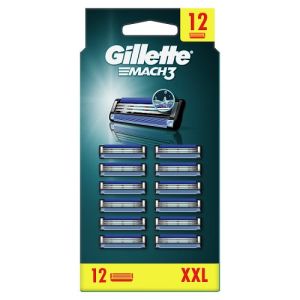 Gillette Mach 3 Razor Blades Refill 12 Pack