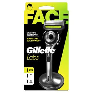 Gillette Labs Exfoliating Razor With Magnetic Stand Silver 1Ct