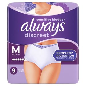 Always Discreet Senstive Pants Plus Med 9S
