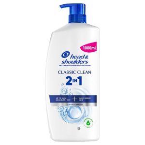 H&S Shampoo 1Ltr Classic Clean 2in1