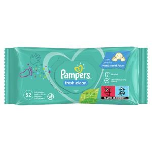 Pampers Baby Wipes 52s Fresh Clean (UK/DE/AT/CH/SE/HO/DK/BE/NL/LU/EE/GR/FR/CZ/PL)